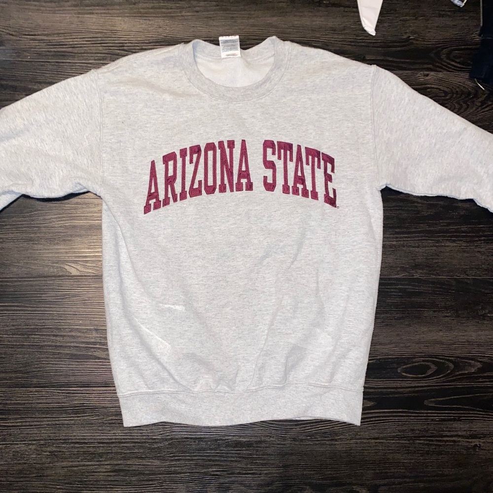 arizona state small light grey sweatshirt